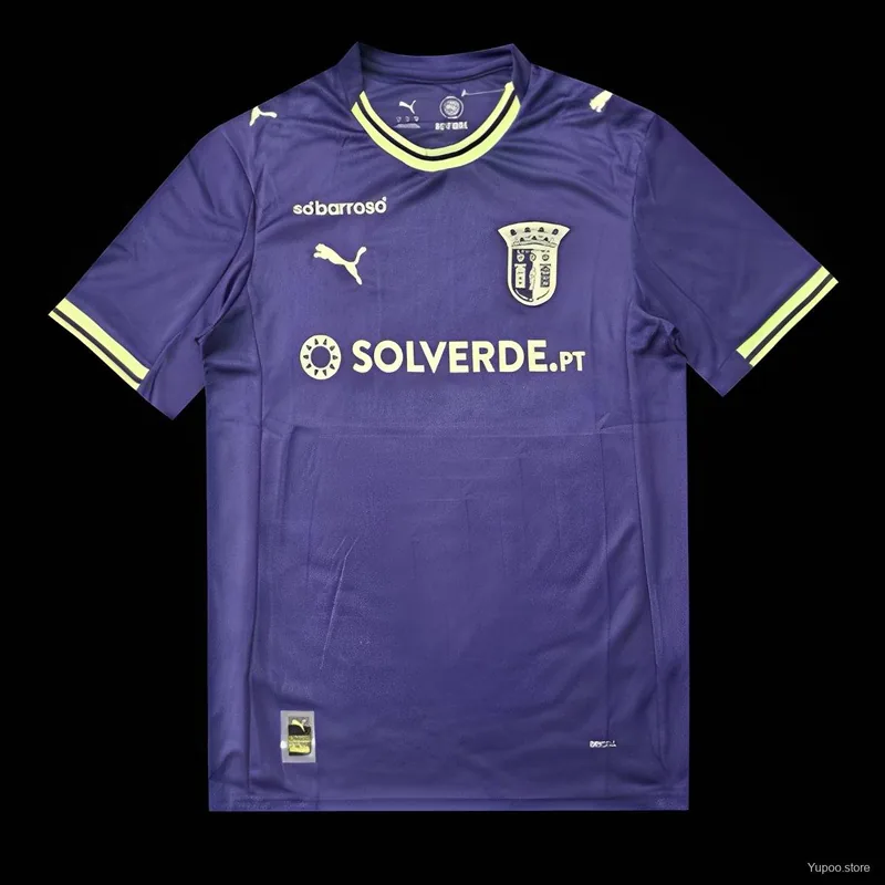 Camiseta SC Braga 2025/26 TERCERA MANGA CORTA VERSION FAN